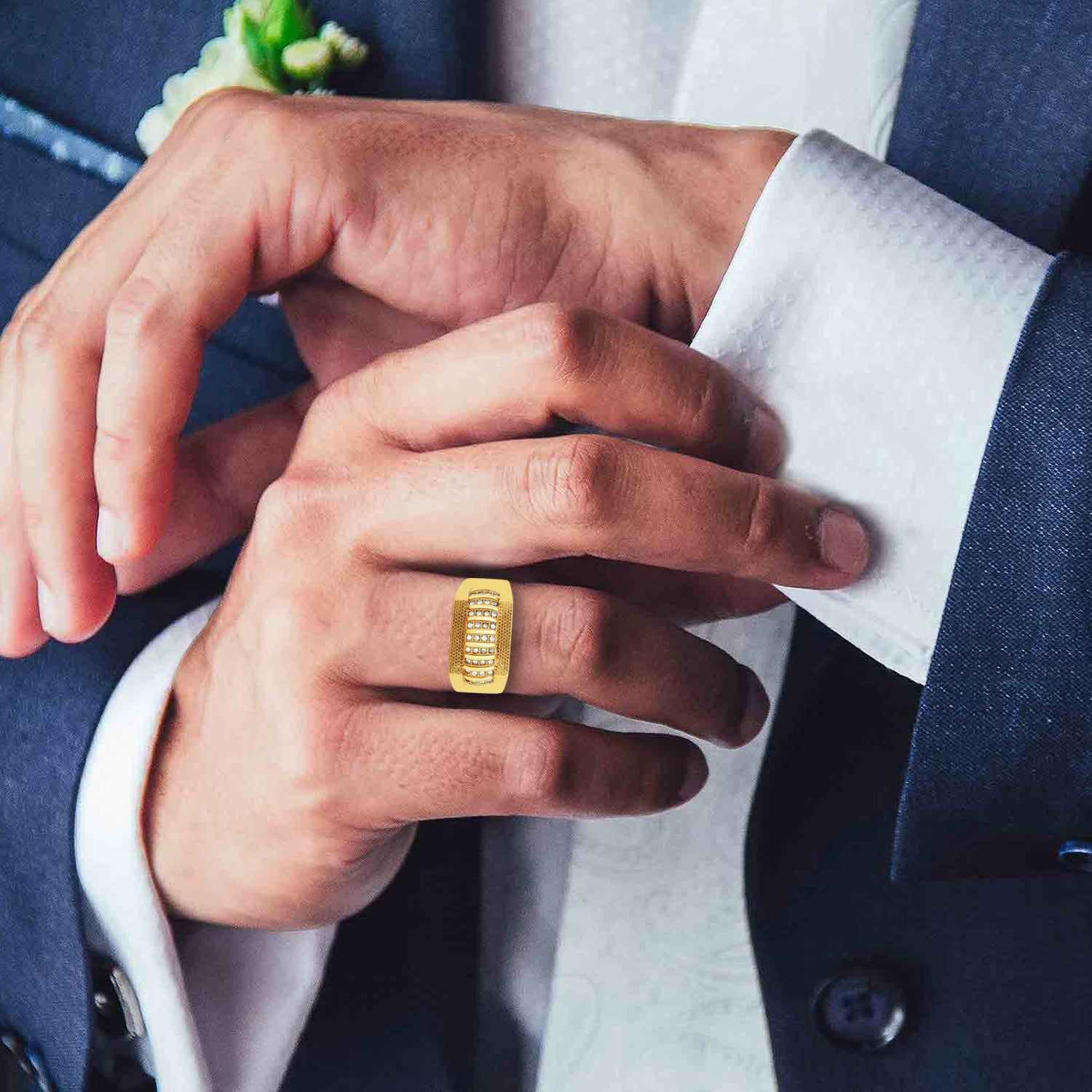 1 Gram Gold Forming Streamlined Design Superior Quality Ring-52