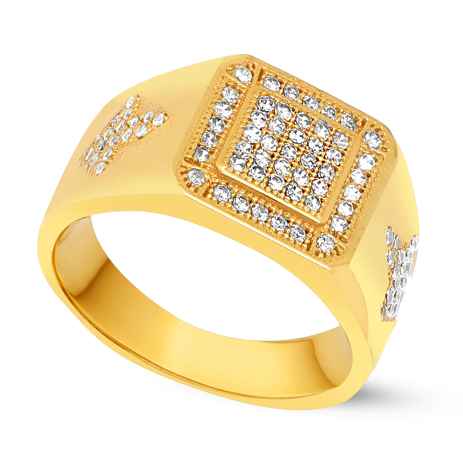 1 Gram Gold Forming Streamlined Design Superior Quality Ring-53