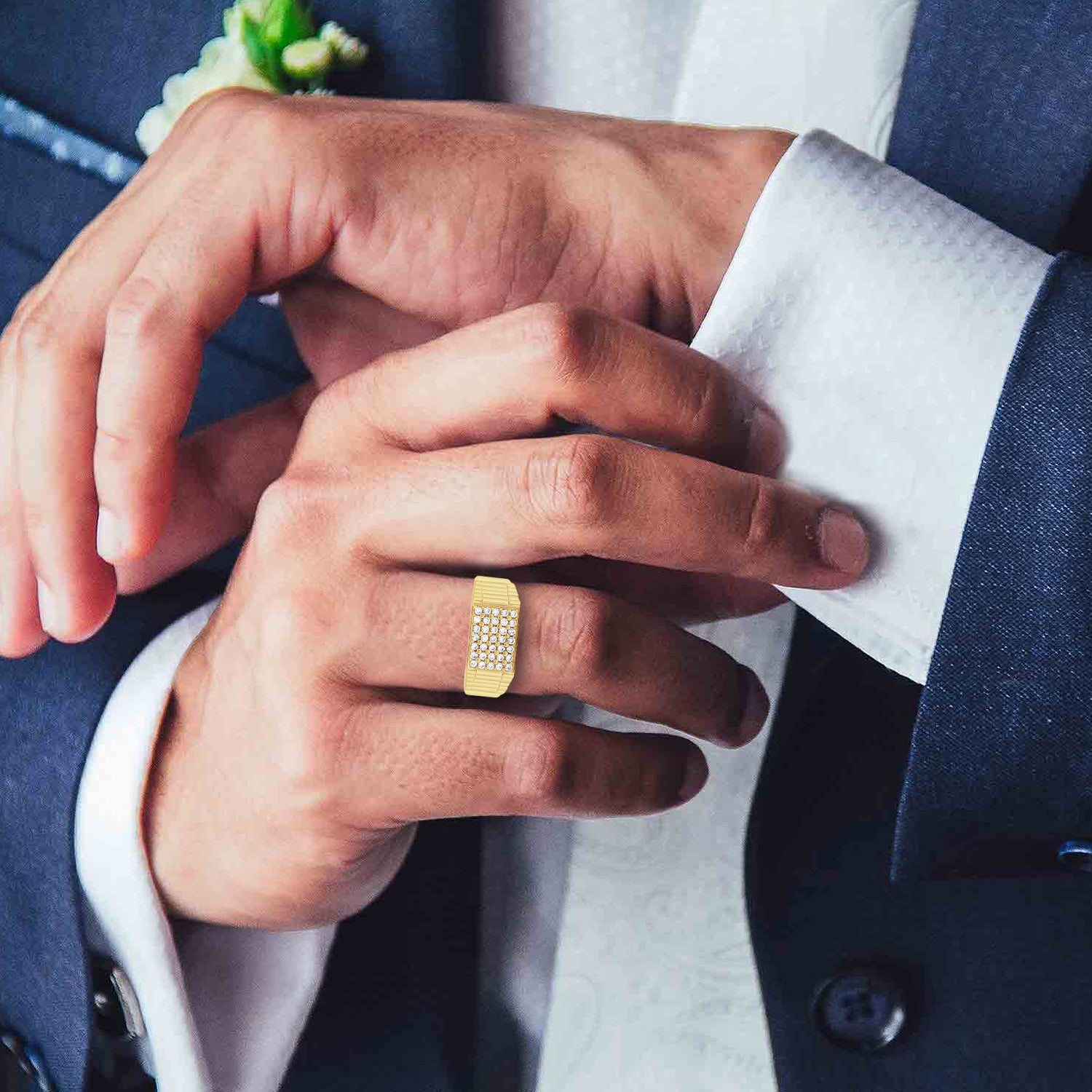 1 Gram Gold Forming Streamlined Design Superior Quality Ring-54