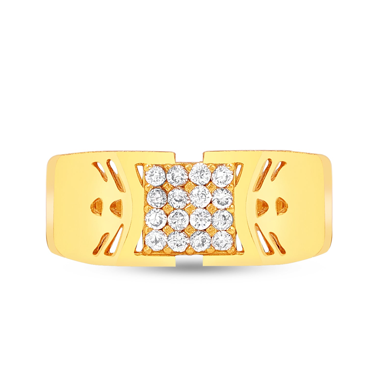 1 Gram Gold Forming Streamlined Design Superior Quality Ring-55