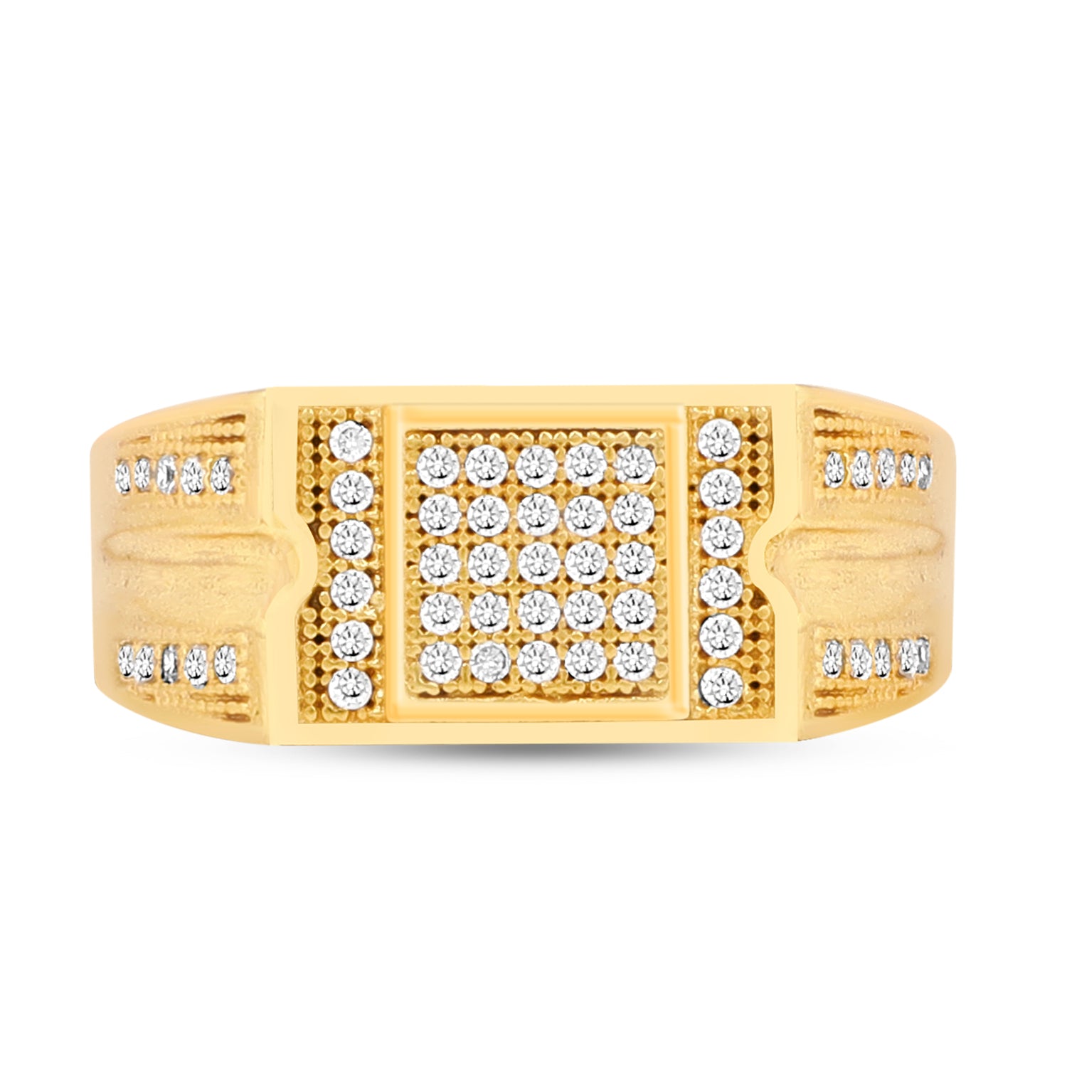 1 Gram Gold Forming Streamlined Design Superior Quality Ring-56