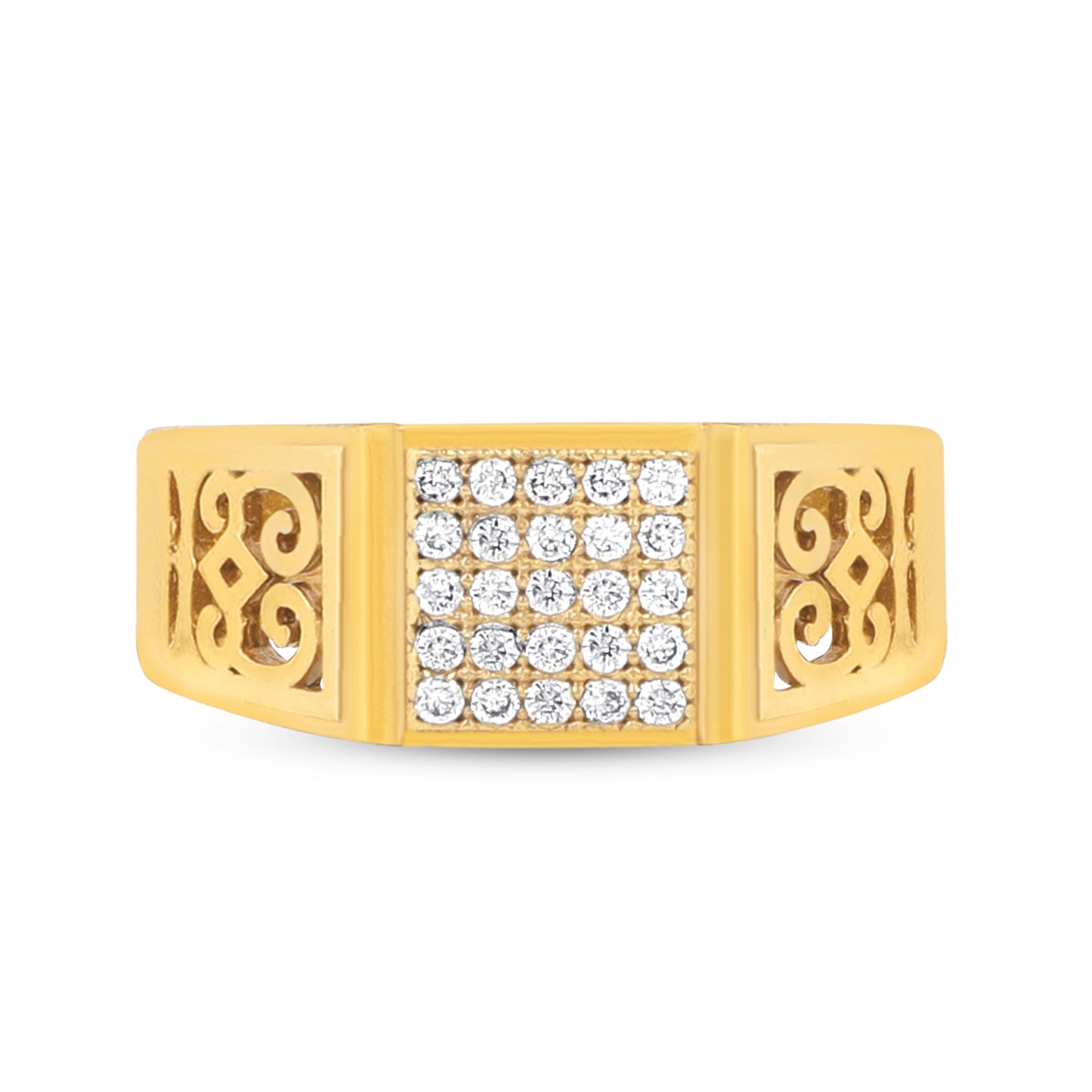 1 Gram Gold Forming Streamlined Design Superior Quality Ring-21