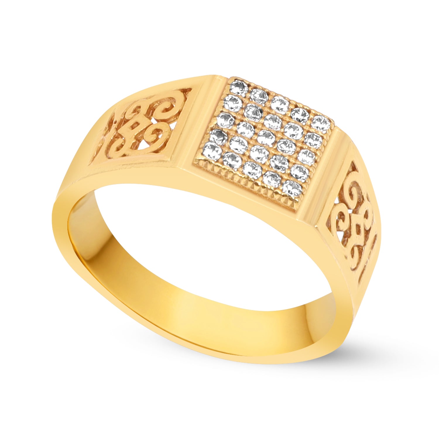 1 Gram Gold Forming Streamlined Design Superior Quality Ring-21