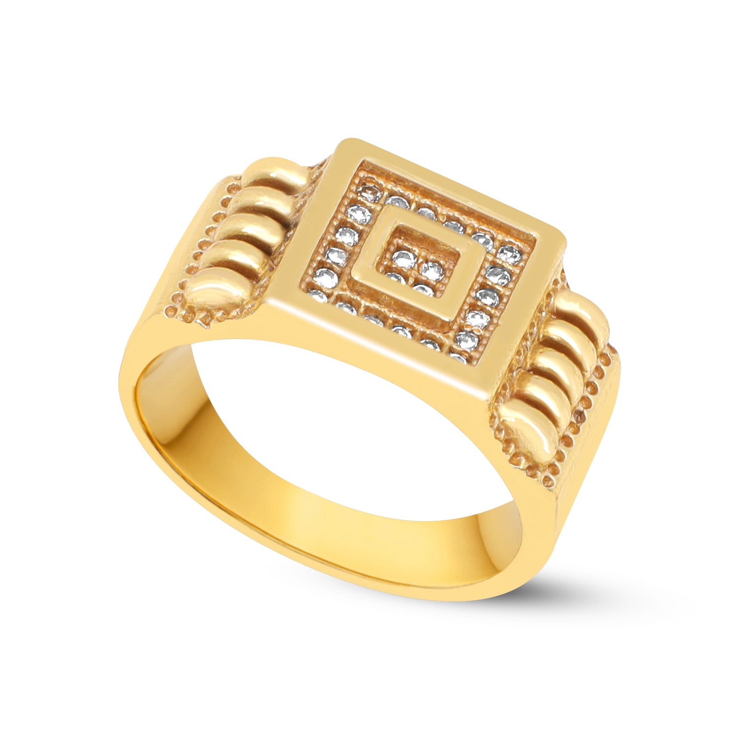 1 Gram Gold Forming Streamlined Design Superior Quality Ring-23