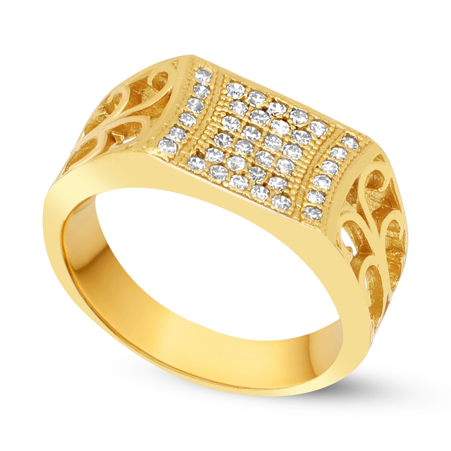 1 Gram Gold Forming Streamlined Design Superior Quality Ring-24