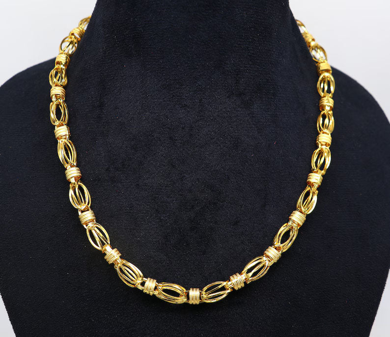 1 Gram Gold Plated Heavy Ultimate Pattern Chain for Men