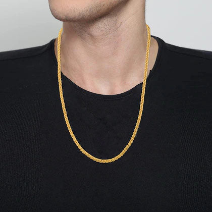 1 Gram Gold Plated Expensive-Looking Design High-Quality Chain For Men