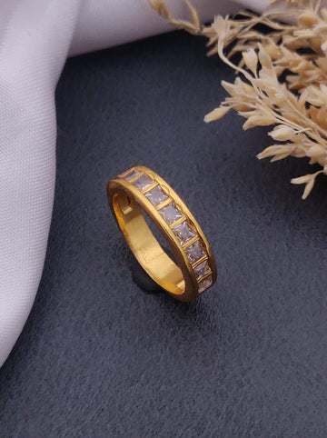 1 Gram Gold Forming Streamlined Design Superior Quality Ring-99