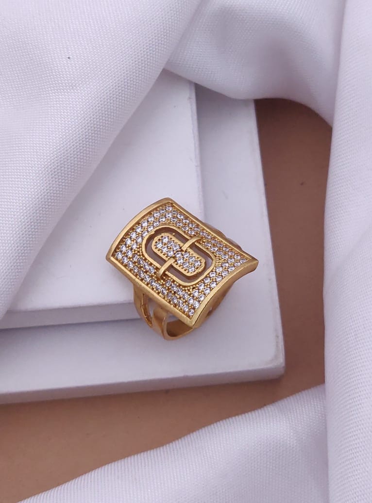 1 Gram Gold Forming Streamlined Design Superior Quality Ring-107