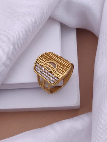 1 Gram Gold Forming Streamlined Design Superior Quality Ring-113