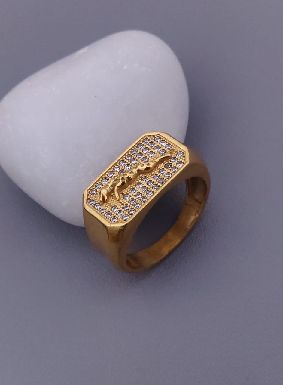 1 Gram Gold Forming Streamlined Design Superior Quality Ring-114