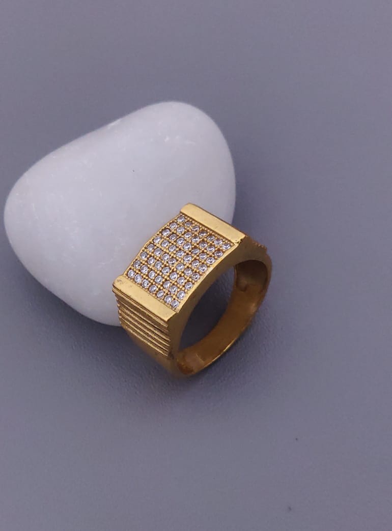 1 Gram Gold Forming Streamlined Design Superior Quality Ring-15