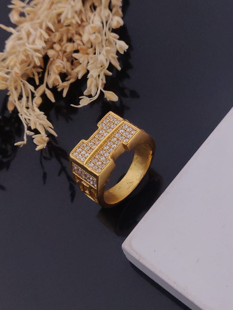 1 Gram Gold Forming Streamlined Design Superior Quality Ring-20