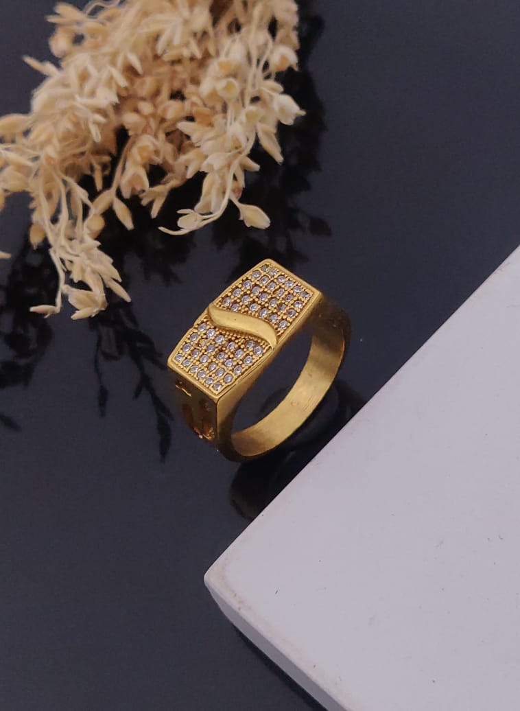 1 Gram Gold Forming Streamlined Design Superior Quality Ring-118