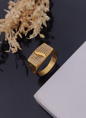 1 Gram Gold Forming Streamlined Design Superior Quality Ring-118