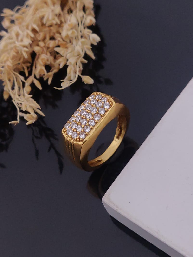 1 Gram Gold Forming Streamlined Design Superior Quality Ring-119