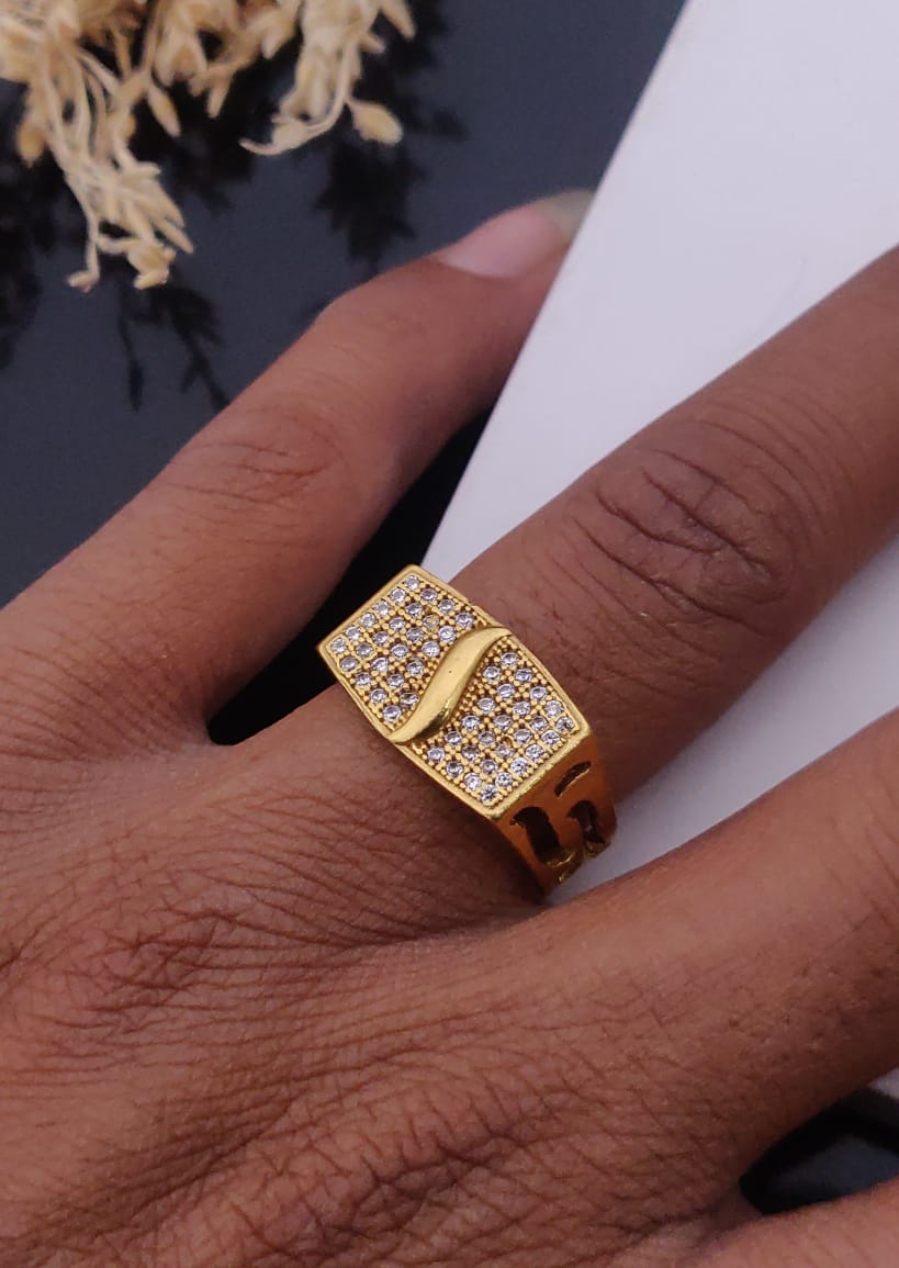 1 Gram Gold Forming Streamlined Design Superior Quality Ring-118