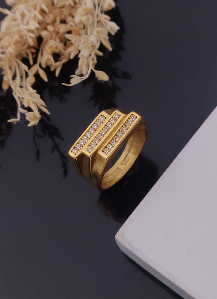 1 Gram Gold Forming Streamlined Design Superior Quality Ring-46