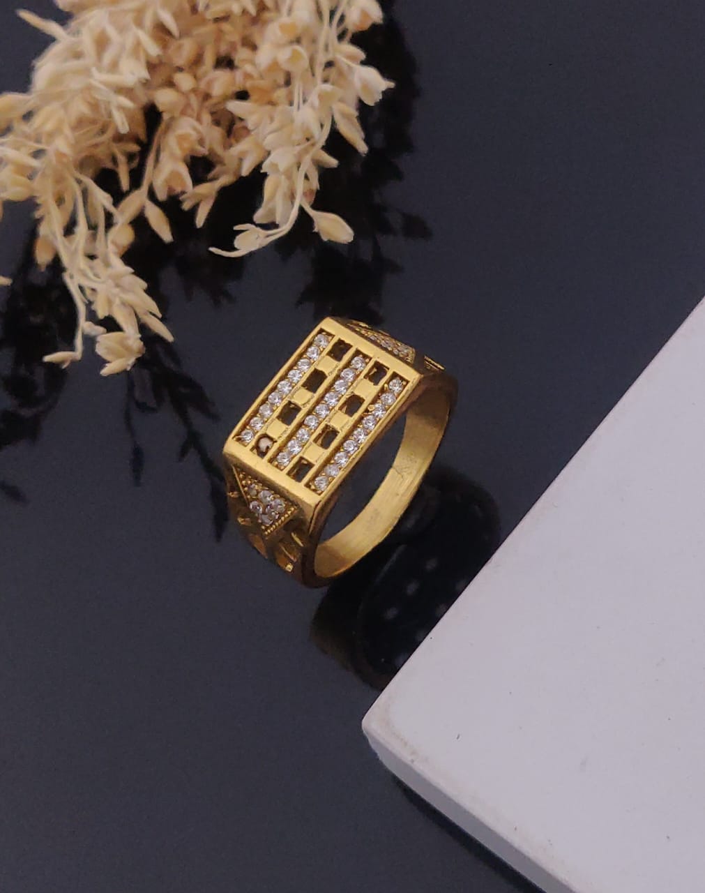 1 Gram Gold Forming Streamlined Design Superior Quality Ring-124