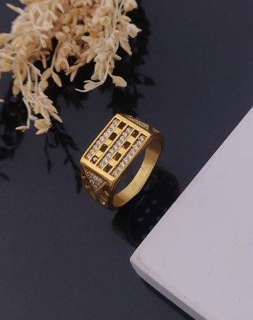 1 Gram Gold Forming Streamlined Design Superior Quality Ring-124