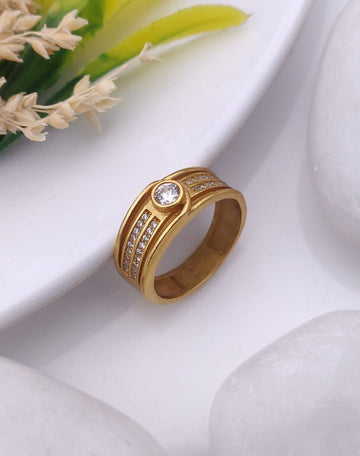 1 Gram Gold Forming Streamlined Design Superior Quality Ring-125