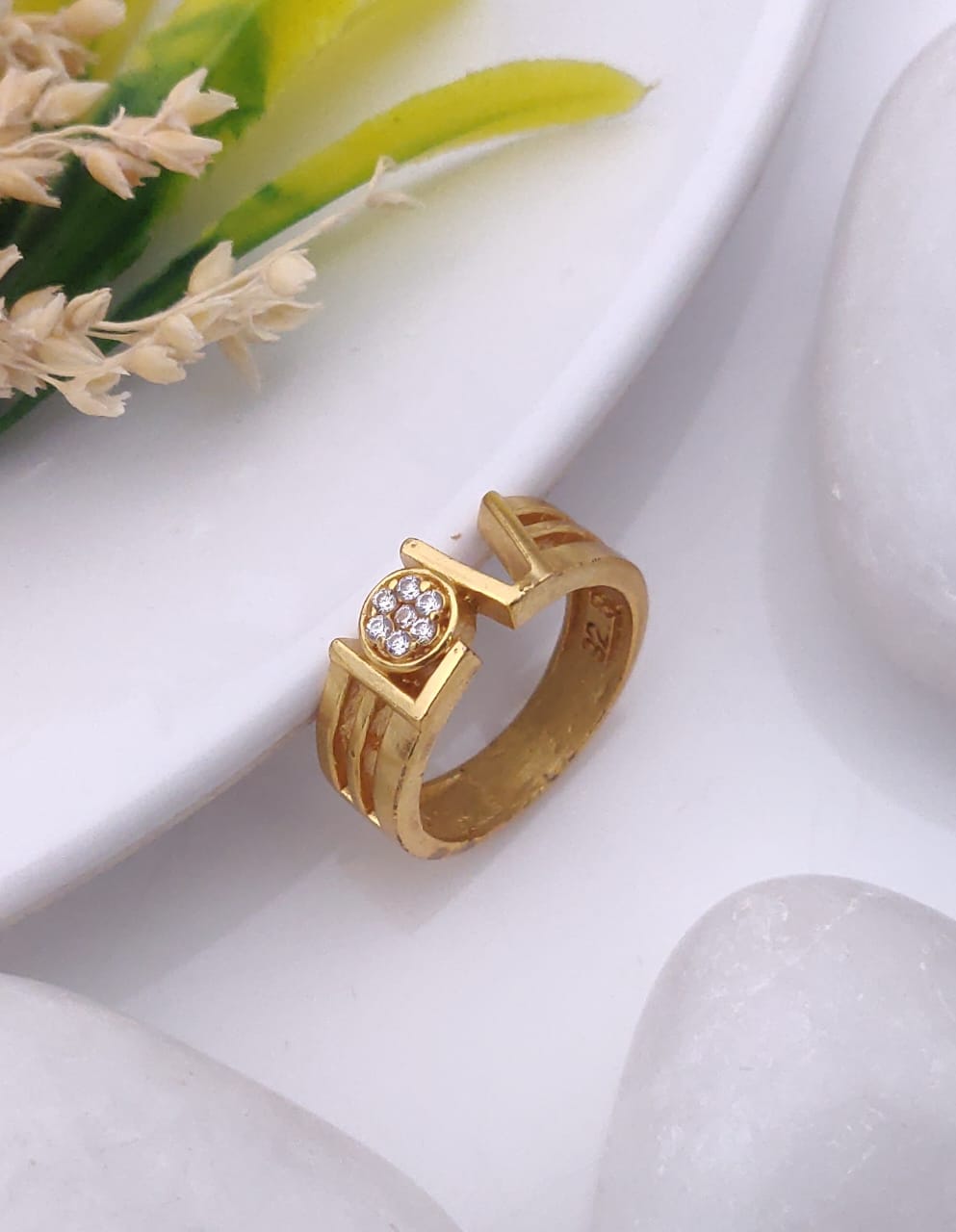 1 Gram Gold Forming Streamlined Design Superior Quality Ring-132