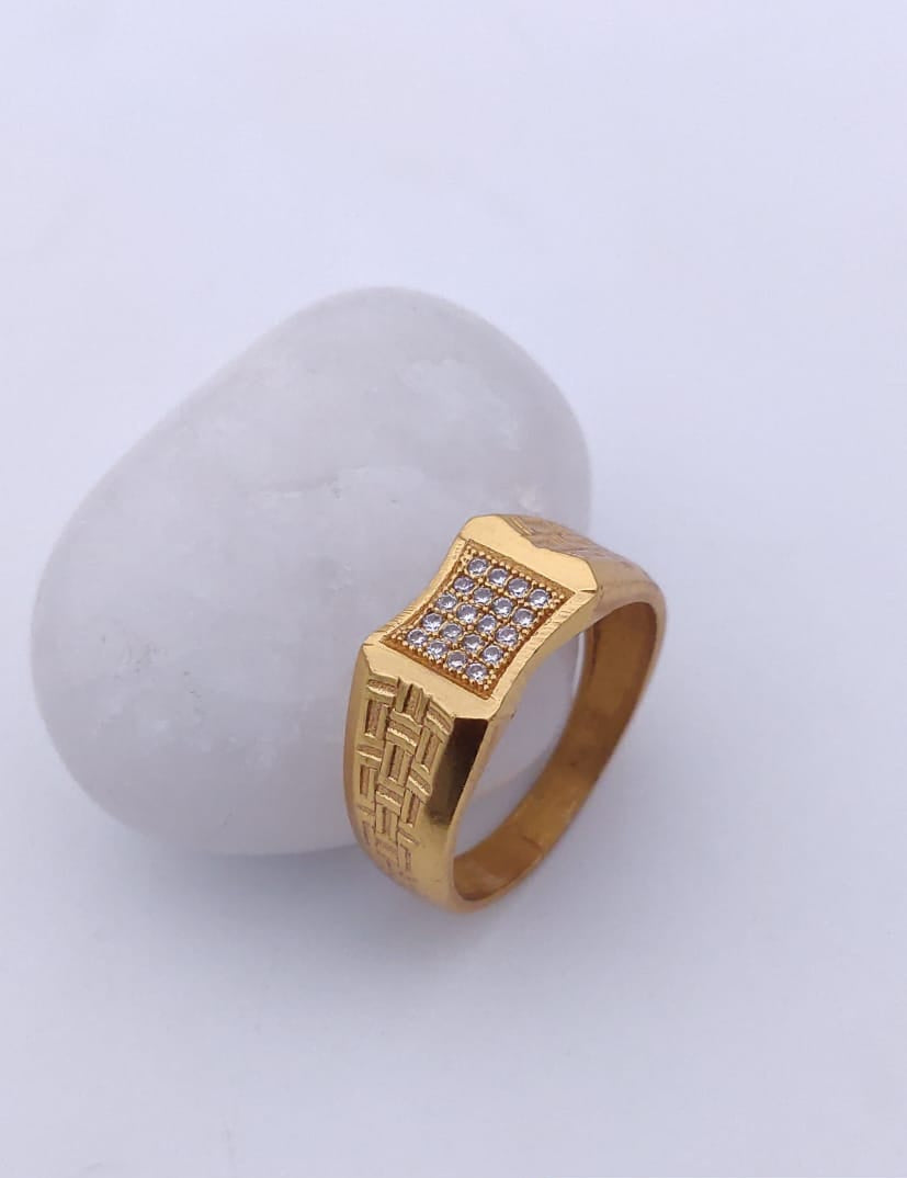 1 Gram Gold Forming Streamlined Design Superior Quality Ring-10
