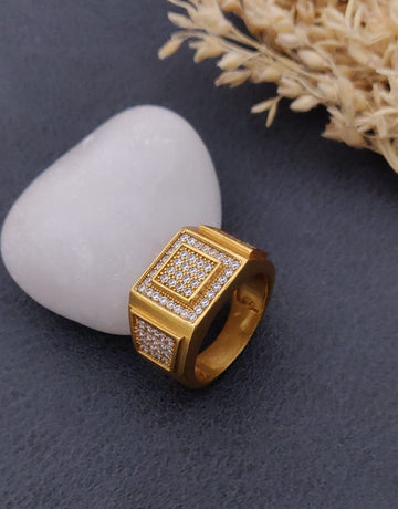 1 Gram Gold Forming Streamlined Design Superior Quality Ring-12
