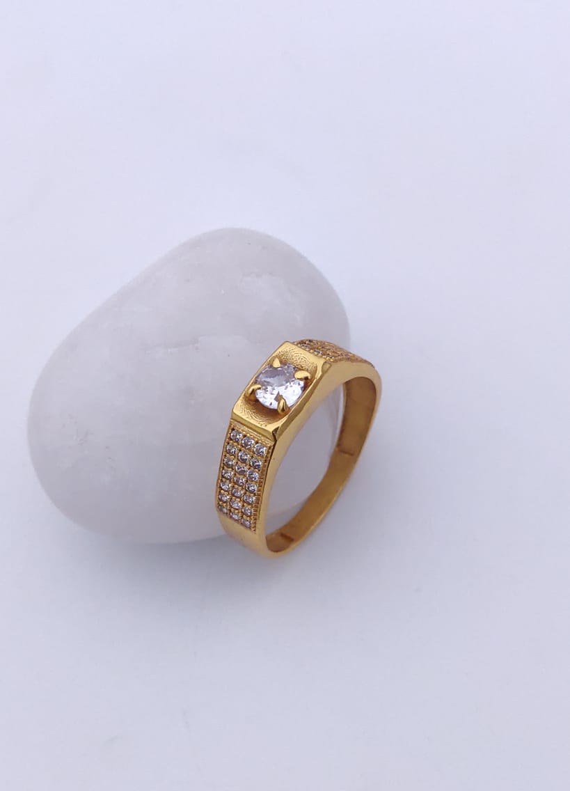 1 Gram Gold Forming Streamlined Design Superior Quality Ring-141