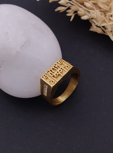 1 Gram Gold Forming Streamlined Design Superior Quality Ring-70