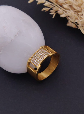 1 Gram Gold Forming Streamlined Design Superior Quality Ring-149