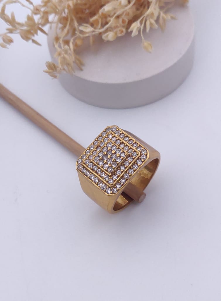 1 Gram Gold Forming Streamlined Design Superior Quality Ring-153