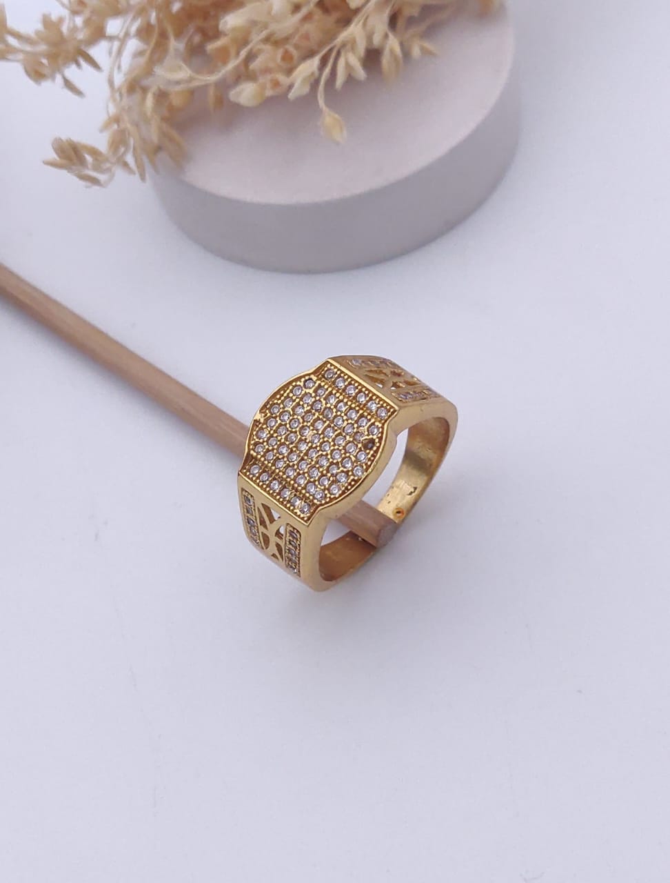 1 Gram Gold Forming Streamlined Design Superior Quality Ring-13