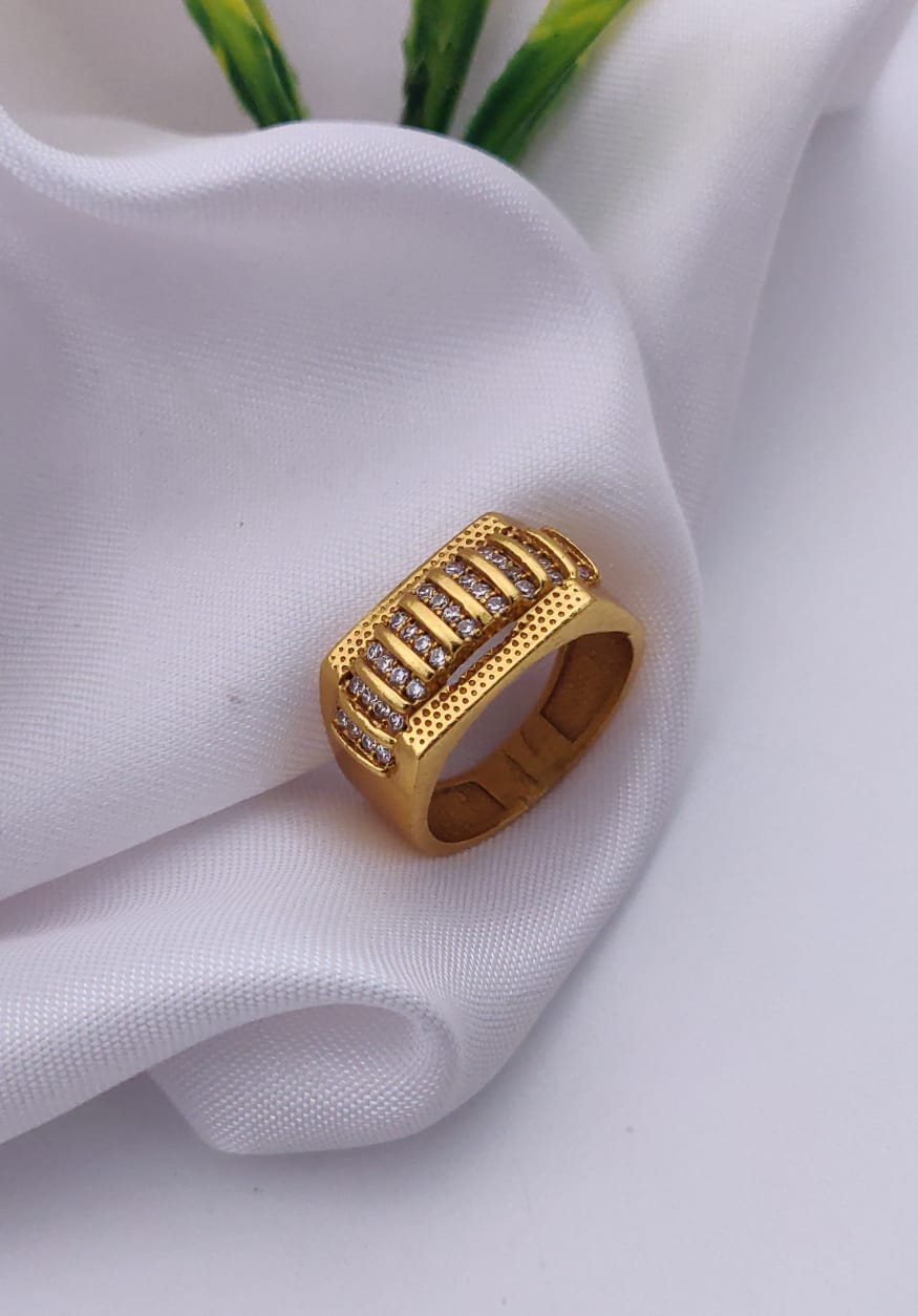 1 Gram Gold Forming Streamlined Design Superior Quality Ring-52