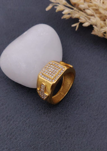 1 Gram Gold Forming Streamlined Design Superior Quality Ring-53