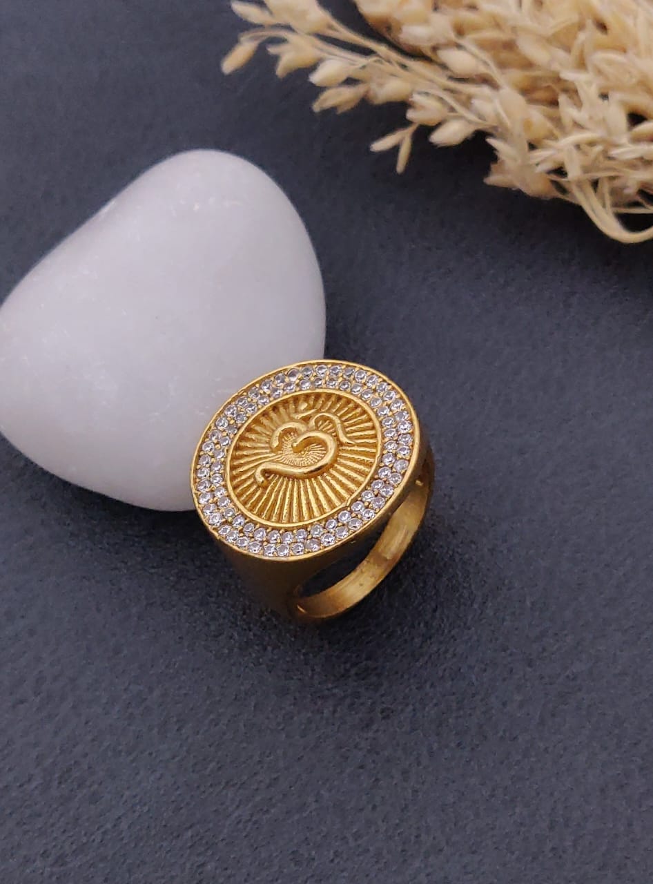 1 Gram Gold Forming Streamlined Design Superior Quality Ring-155