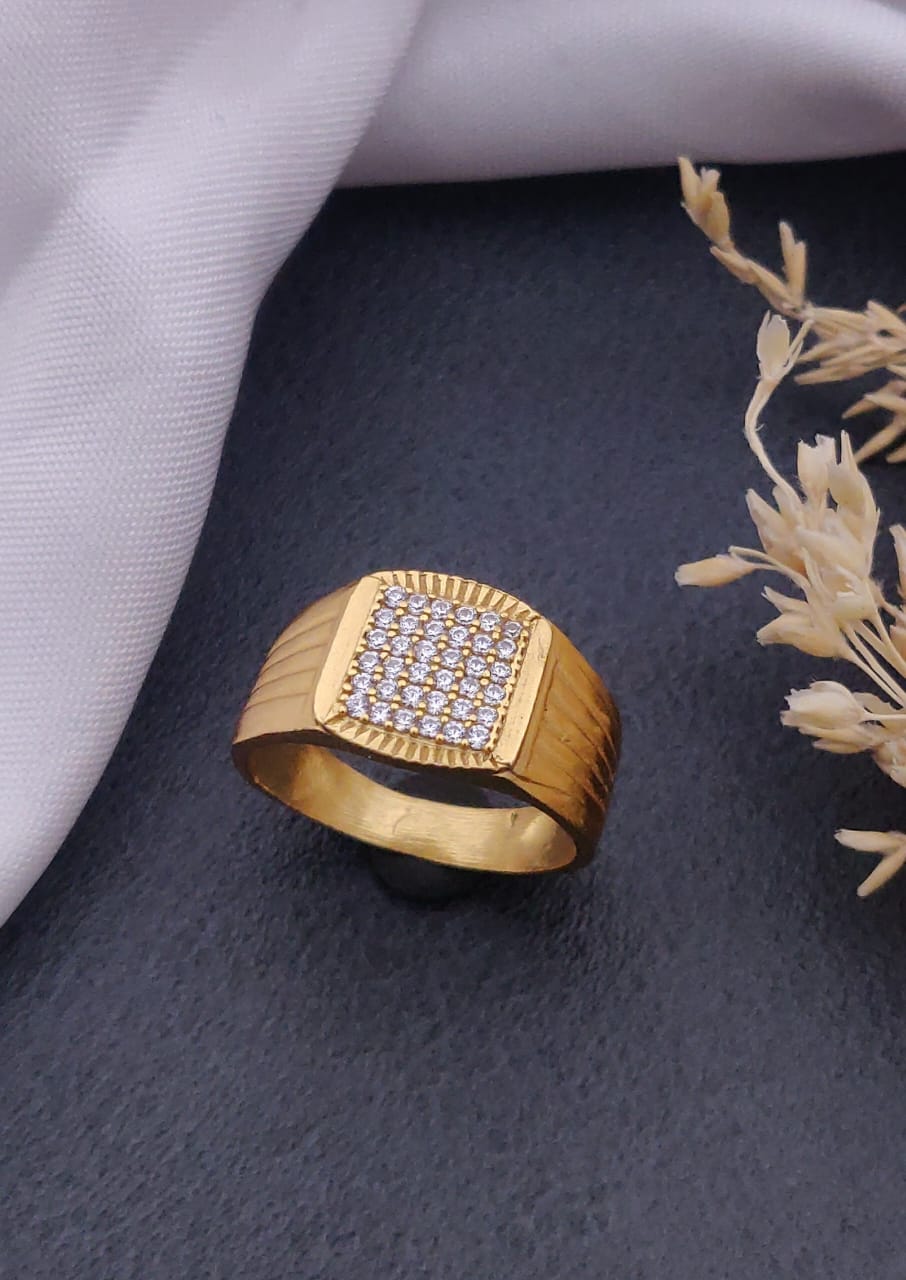1 Gram Gold Forming Streamlined Design Superior Quality Ring-160