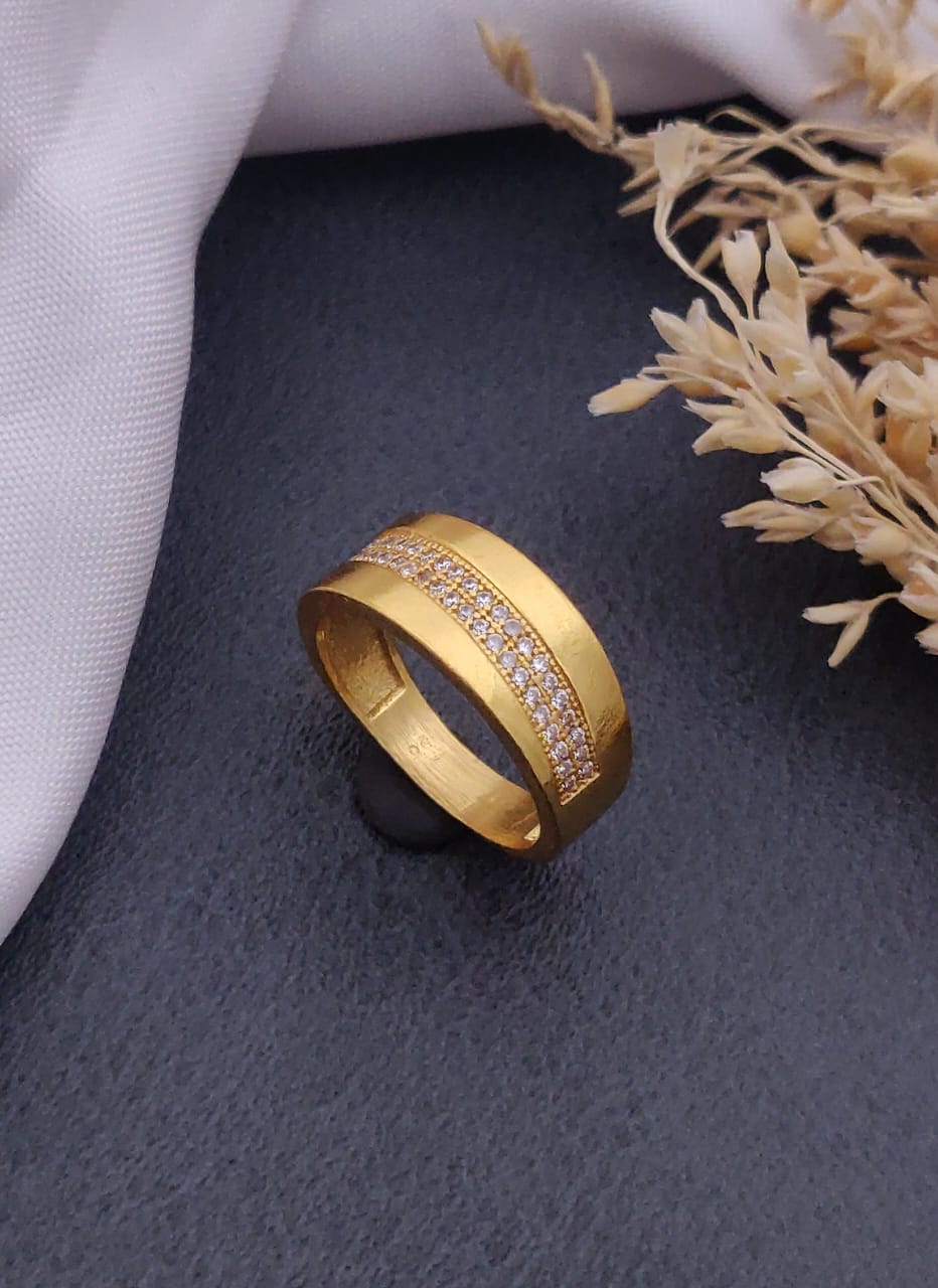 1 Gram Gold Forming Streamlined Design Superior Quality Ring-161