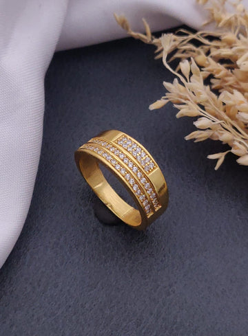 1 Gram Gold Forming Streamlined Design Superior Quality Ring-162