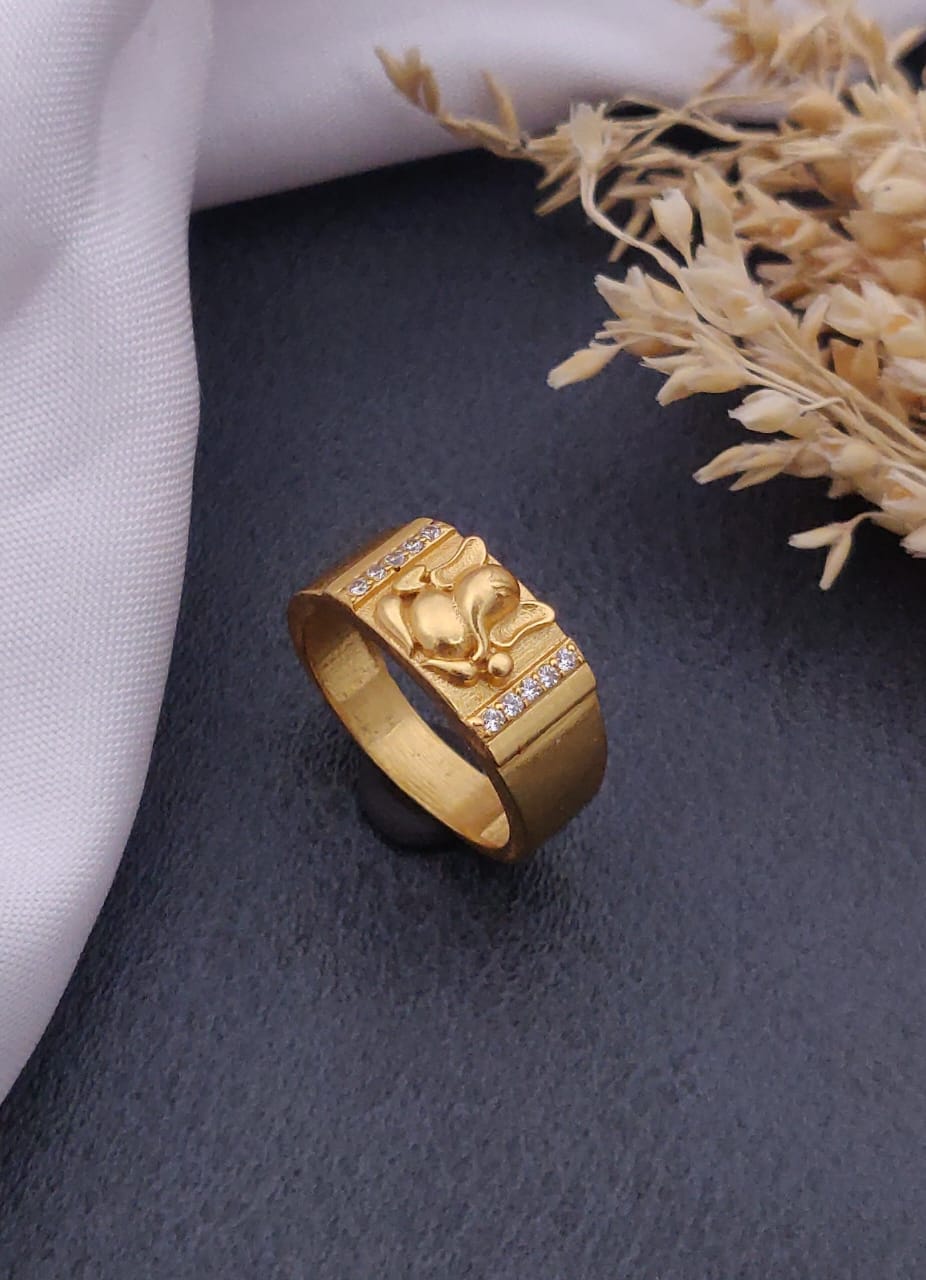 1 Gram Gold Forming Streamlined Design Superior Quality Ring-166