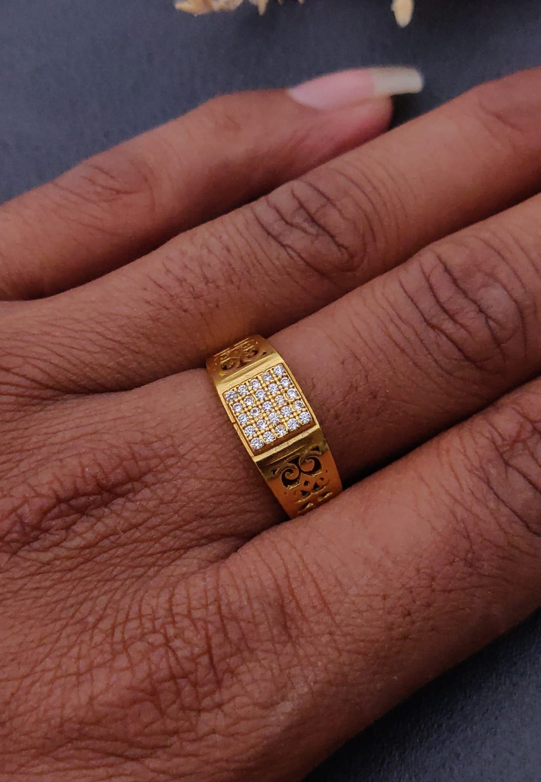 1 Gram Gold Forming Streamlined Design Superior Quality Ring-21