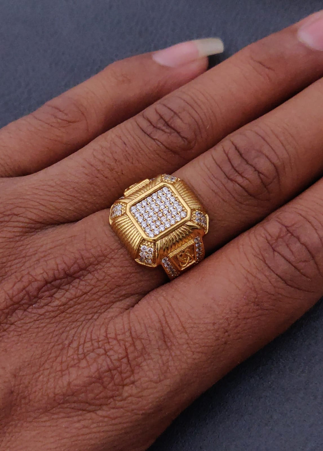 1 Gram Gold Forming Streamlined Design Superior Quality Ring-156