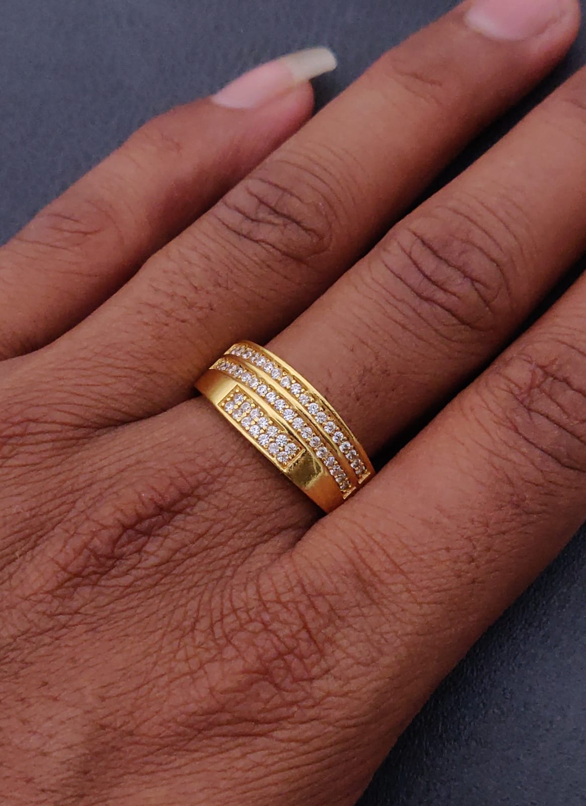 1 Gram Gold Forming Streamlined Design Superior Quality Ring-162