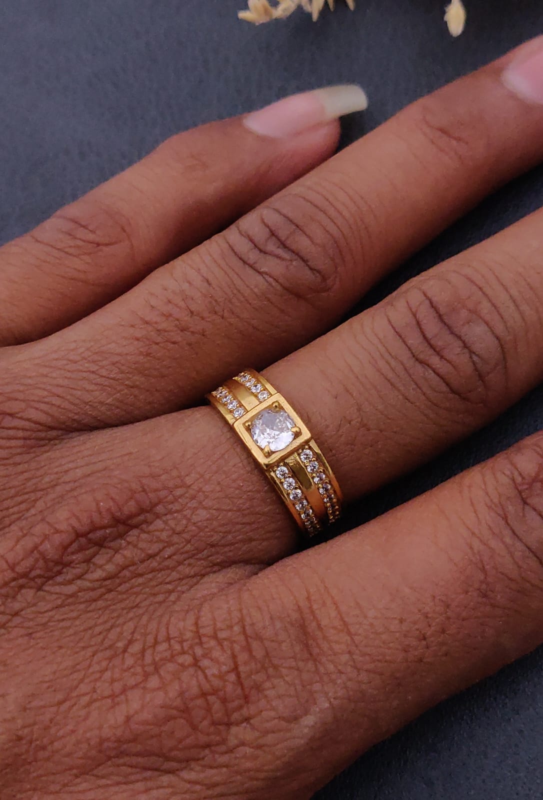 1 Gram Gold Forming Streamlined Design Superior Quality Ring-163