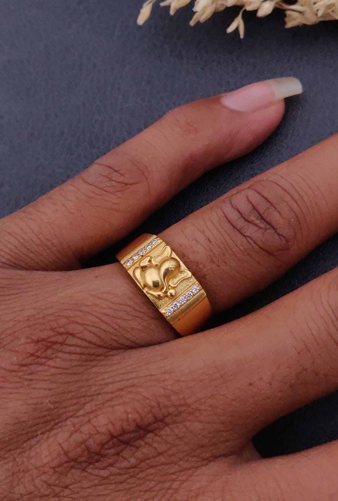 1 Gram Gold Forming Streamlined Design Superior Quality Ring-166