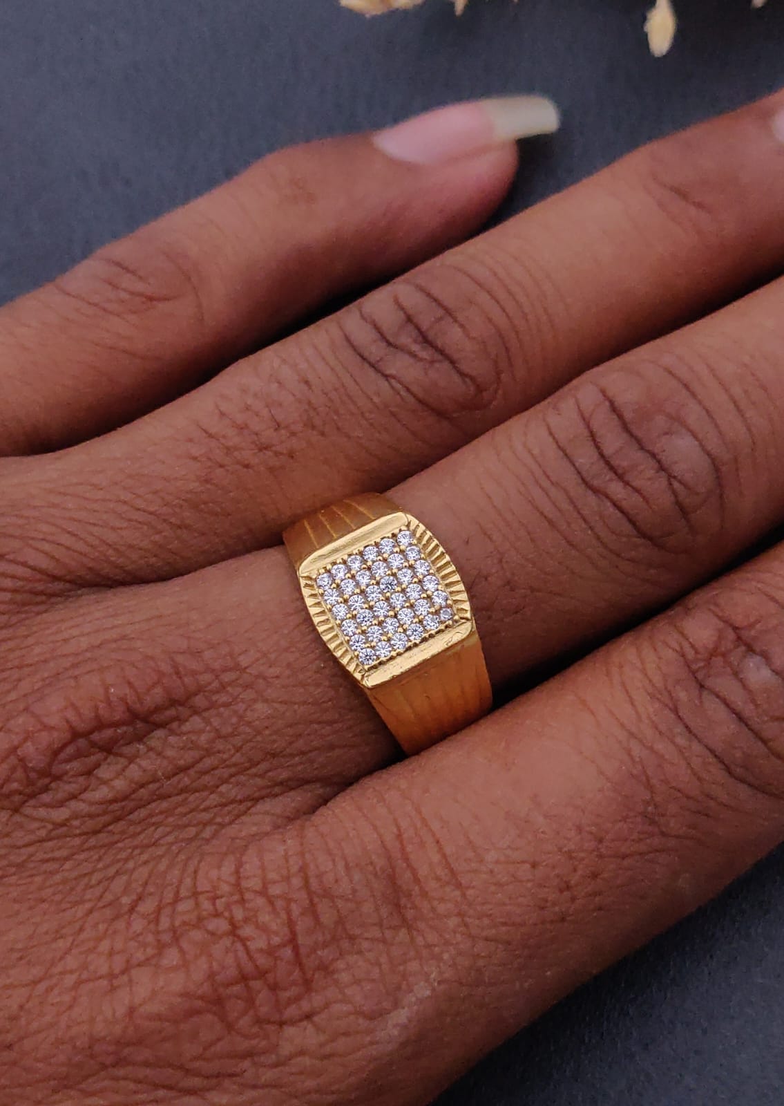 1 Gram Gold Forming Streamlined Design Superior Quality Ring-160