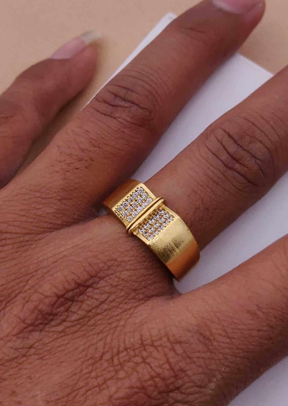 1 Gram Gold Forming Streamlined Design Superior Quality Ring-100