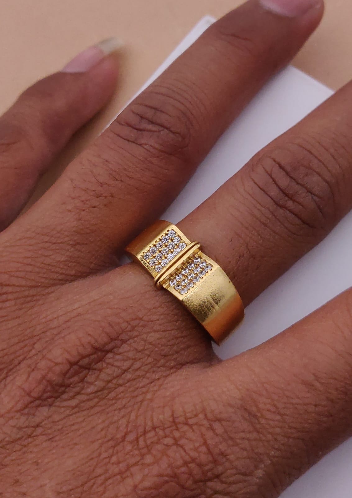 1 Gram Gold Forming Streamlined Design Superior Quality Ring-100