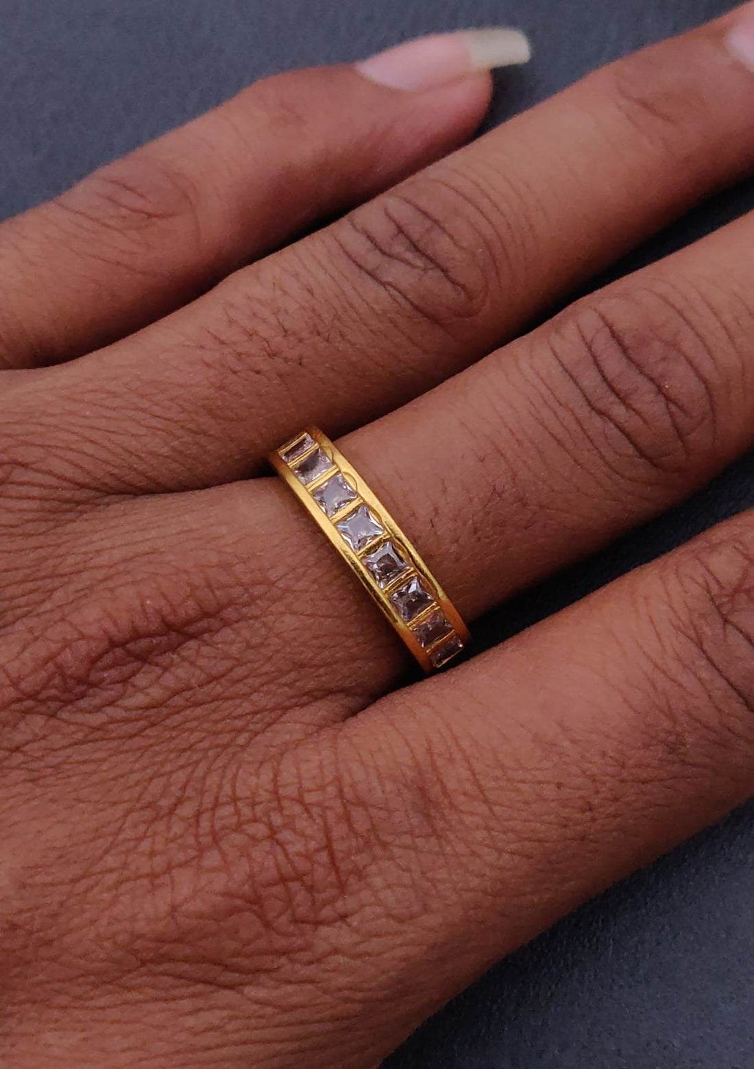 1 Gram Gold Forming Streamlined Design Superior Quality Ring-99