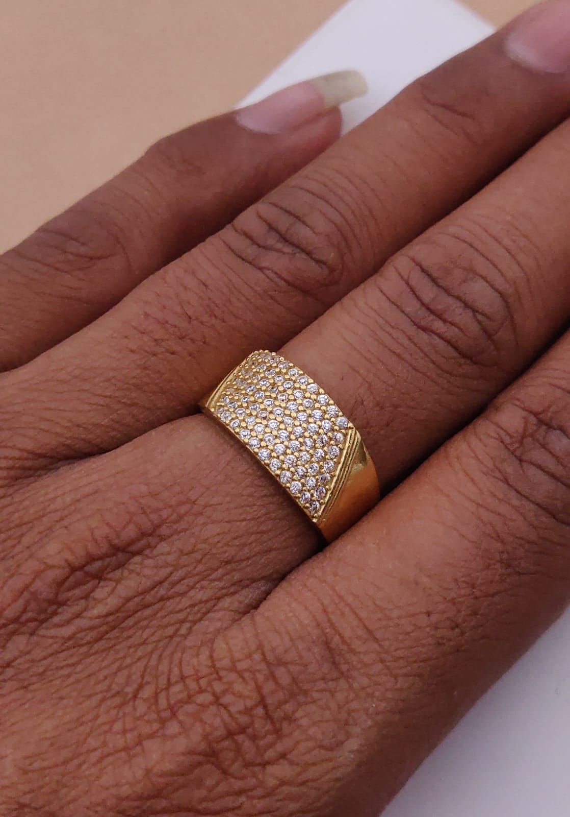 1 Gram Gold Forming Streamlined Design Superior Quality Ring-104